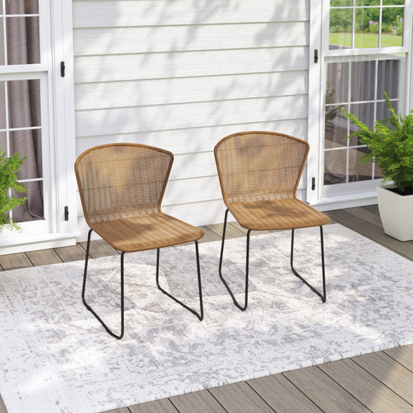 Beachcrest Home Beale Metal Outdoor Dining Side Chair & Reviews